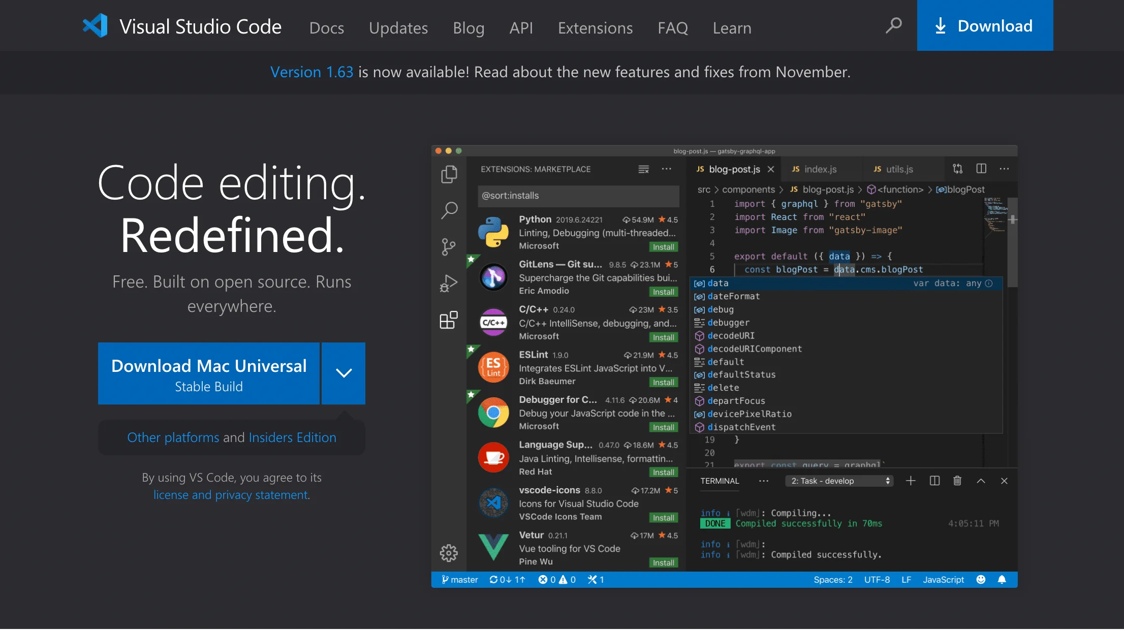 Cài đặt Visual Studio Code for Mac mới nhất 2022